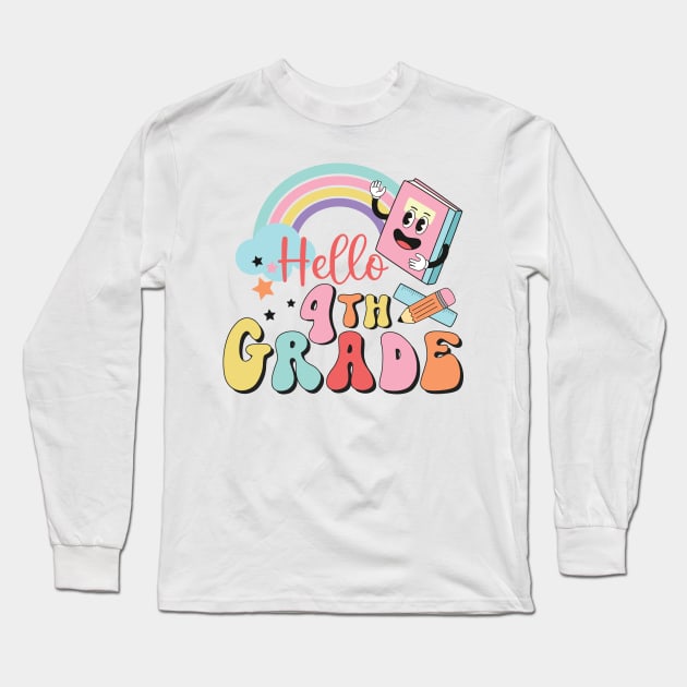 Vintage Hello 4th Grade. Long Sleeve T-Shirt by XOXO VENUS